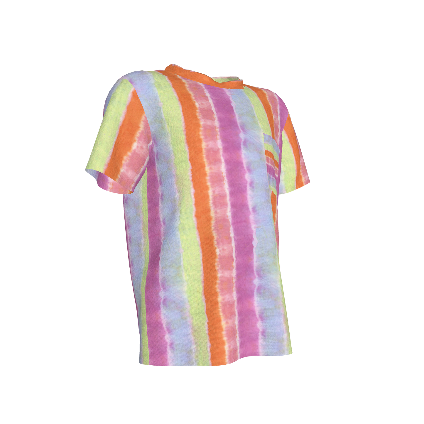 Rainbow Tie Dye Pocket T-shirt