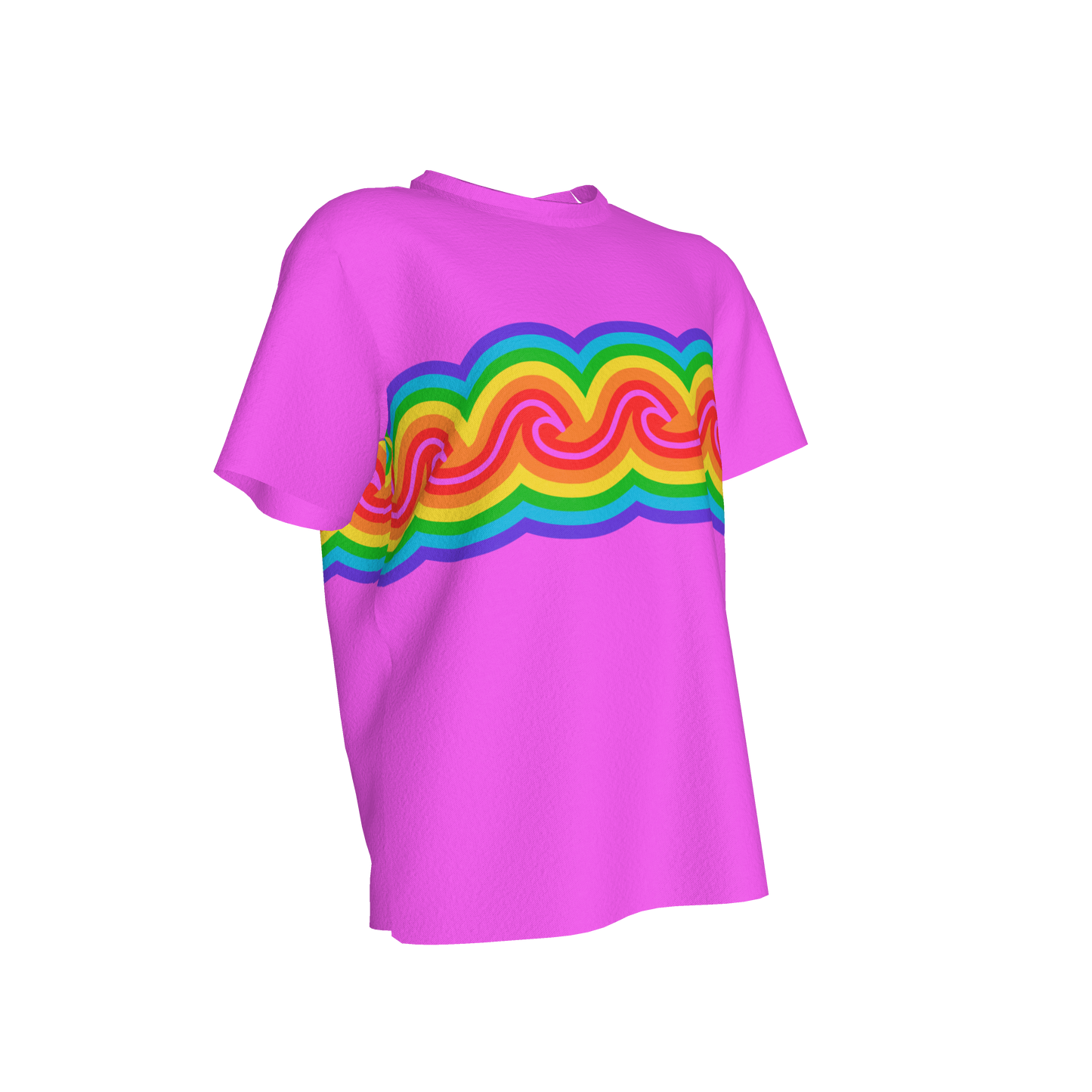 Macy Tee in Pink Rainbow