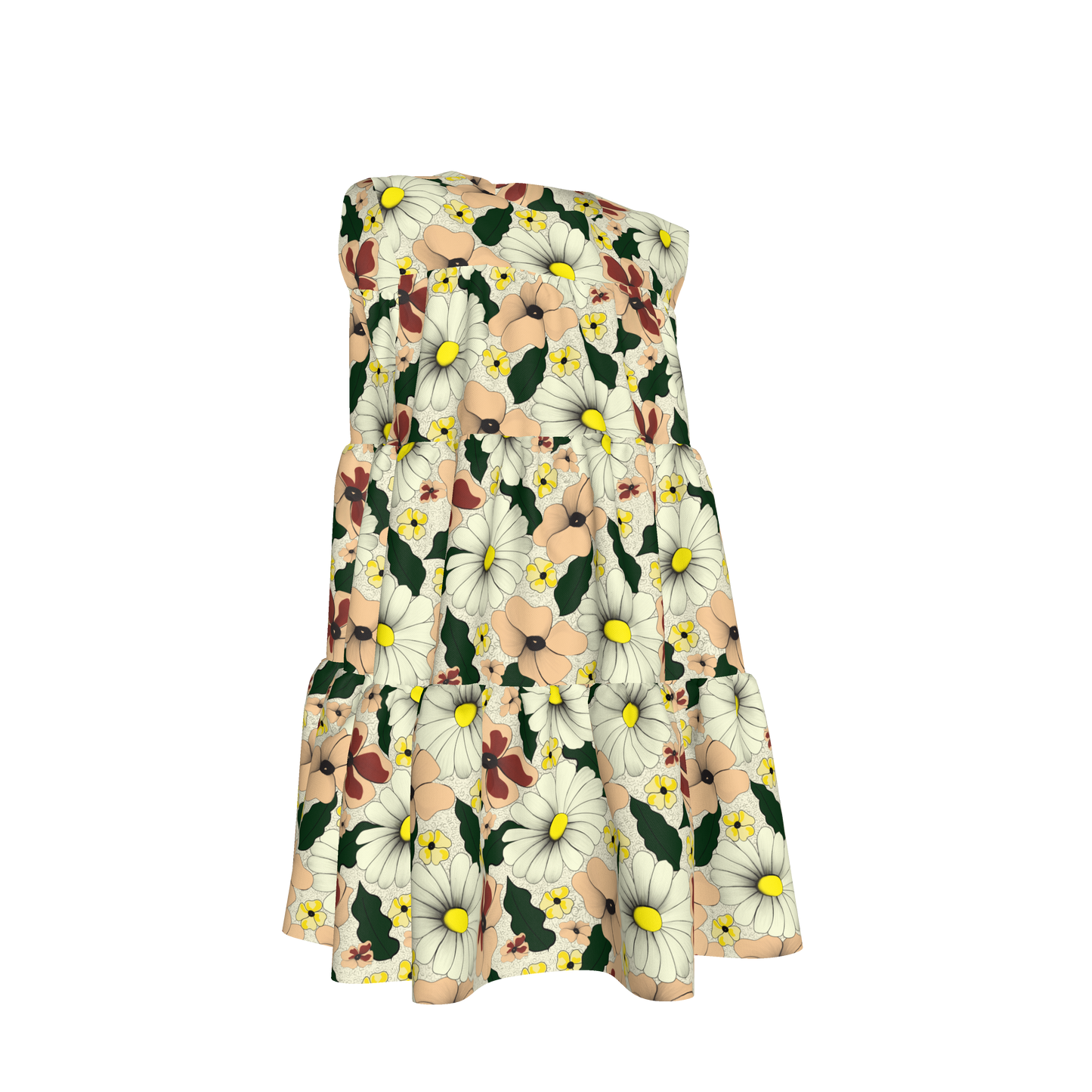 Kid's Ruffle Dress With Lining in Ma Jong Floral