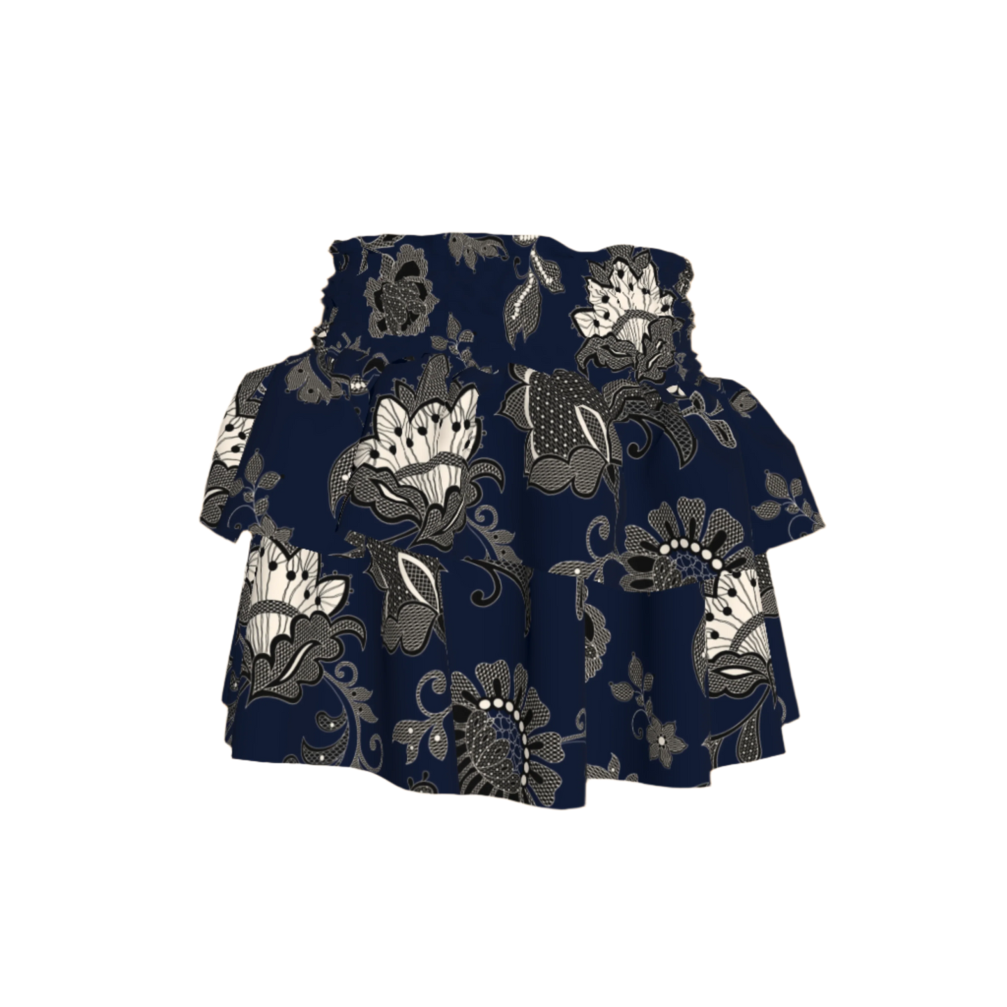 Kid's Smocked Ruffle Skirt in Legacy Lace