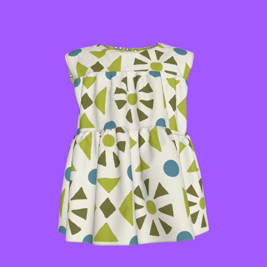 Green Sleeveless Ruffle Top