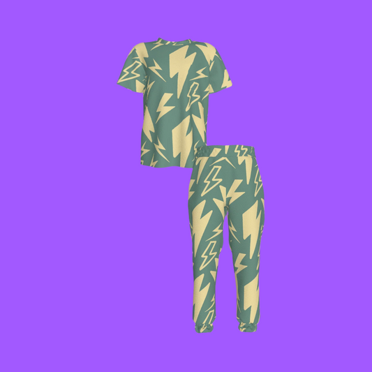 Super Thunder T-Shirt and Sweatpants in Acqua | Set of 2