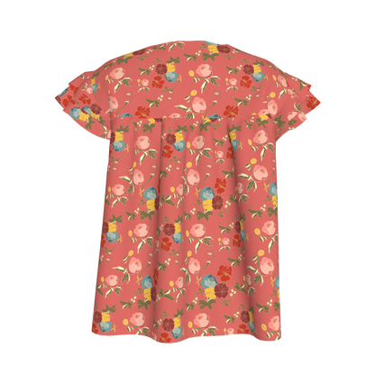 Pink Belle Flowers Top and Skirt | Set of 2