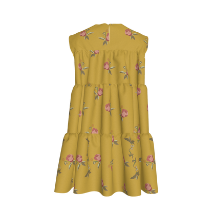 Floral Ruffle Dresses With Lining | Set of 2