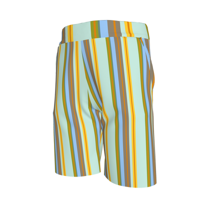 Polo and Shorts in Light Blue & Orange | Set of 2