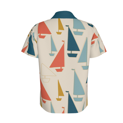 Cream Sailboats Polo