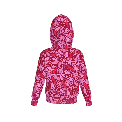 Magenta Flower Hoodie