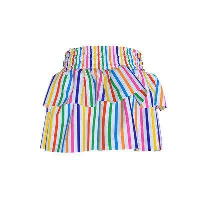 Happy Stripes Ruffled Skirt