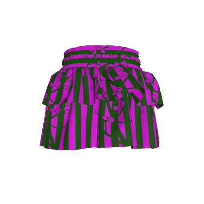 Floral Smocked Ruffle Skirt