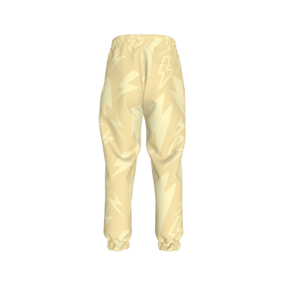 Kid's Sweatpants in Light Beige Super Thunder in Organic Cotton Spandex French Terry