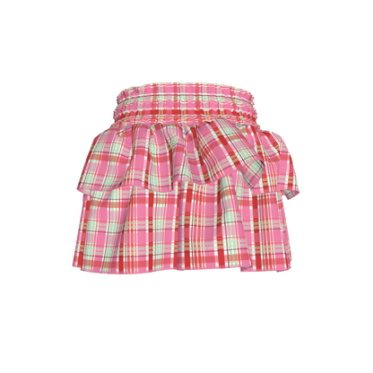 Cherry Soda Smocked Skirt