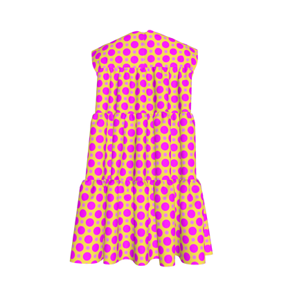 Olivia Dress in Pink Circle