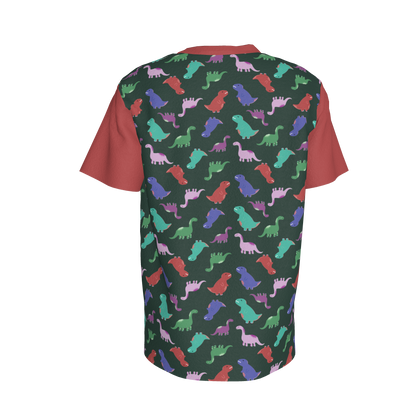 Red Dino Party Pocket T-Shirt