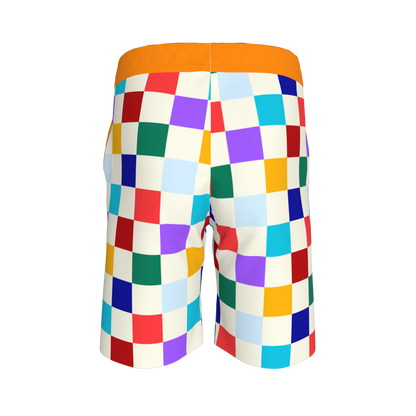 Small Kaleidoscope Checks Knit Shorts