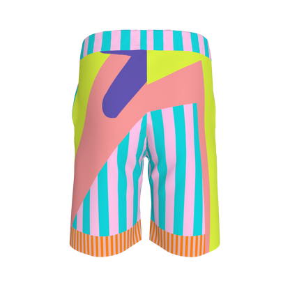 COLOR SPLASH SMOCKED SHORTS