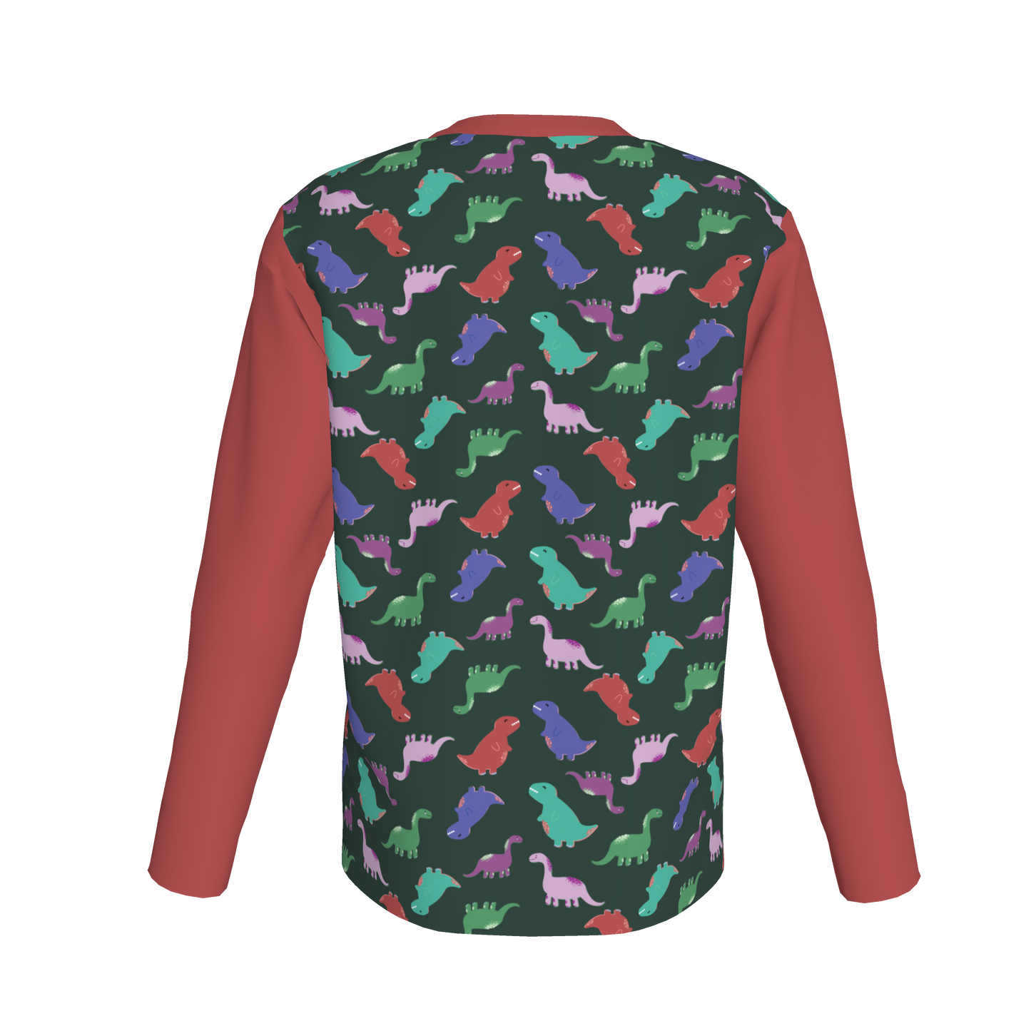 Red Dino Party Long Sleeve T-Shirt