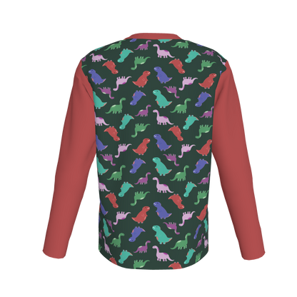 Red Dino Party Long Sleeve T-Shirt