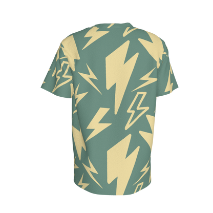 Kid's Pocket T-Shirt in Acqua Super Thunder in Cotton Spandex Lightweight Jersey