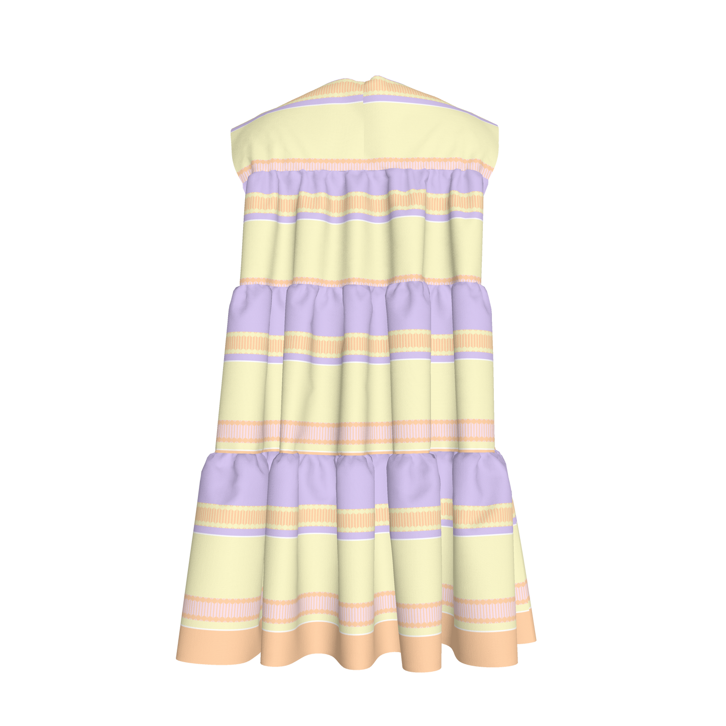 Kid's Ruffle Dress With Lining in Paquin Pastel