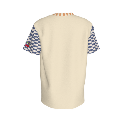 Blue & Yellow Gingham Mix Pocket T-shirt
