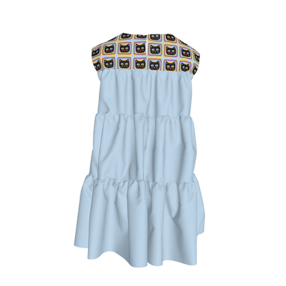 Cat Crochet Dress in Ice