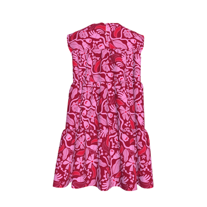 Magenta Flower Dress