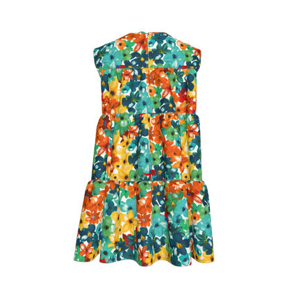 Kid's Ruffle Dress in Fleur de Esti