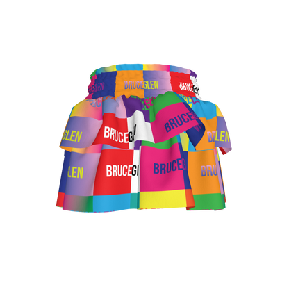 BruceGlen Logo Blocks Kid's Smocked Skirt