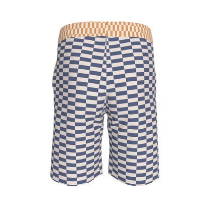 Blue & Yellow Gingham Shorts
