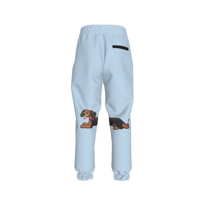 Dachshund Dash Pants in Sky Blue