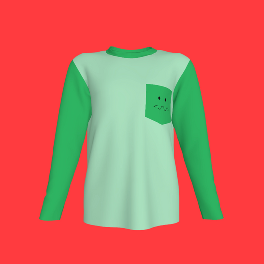Worried Long Sleeve Pocket T-Shirt