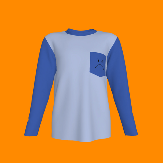 Sad Long Sleeve Pocket T-Shirt