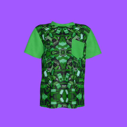 Imagination Builder Pocket Tee in Green