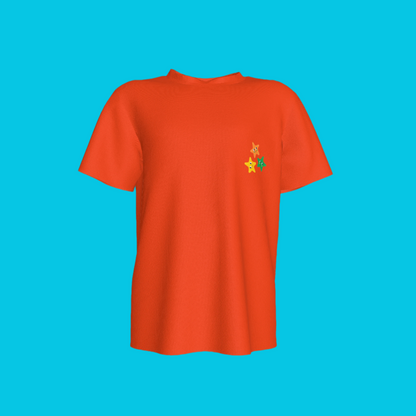 Orange Stars Pocket T-Shirt