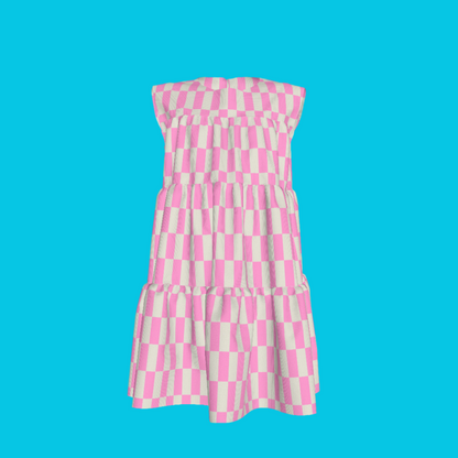 Olivia Dress in Pink Hop