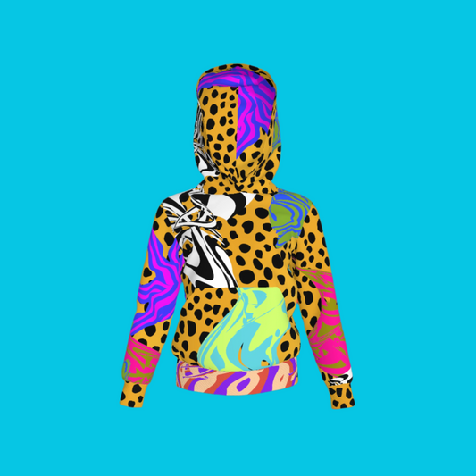 BruceGlen Cheetah Scramble Kid's Hoodie