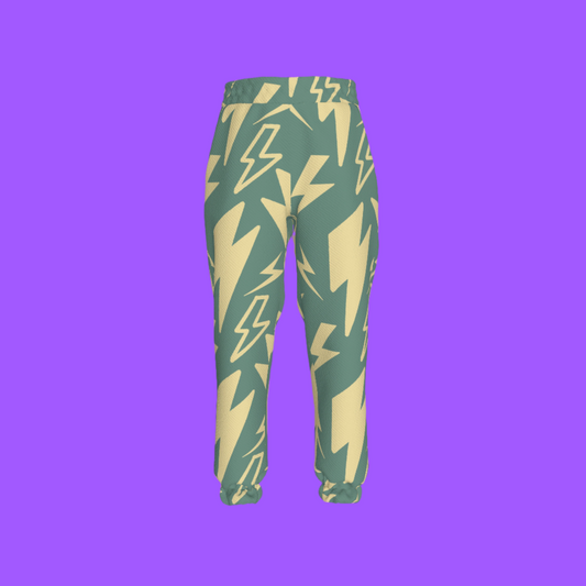 Kid's Sweatpants in Acqua Super Thunder in Organic Cotton Spandex French Terry