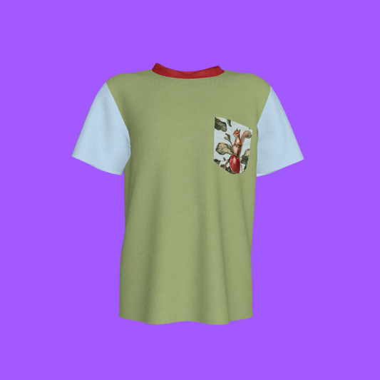 Squirrel Garden Pocket Tee
