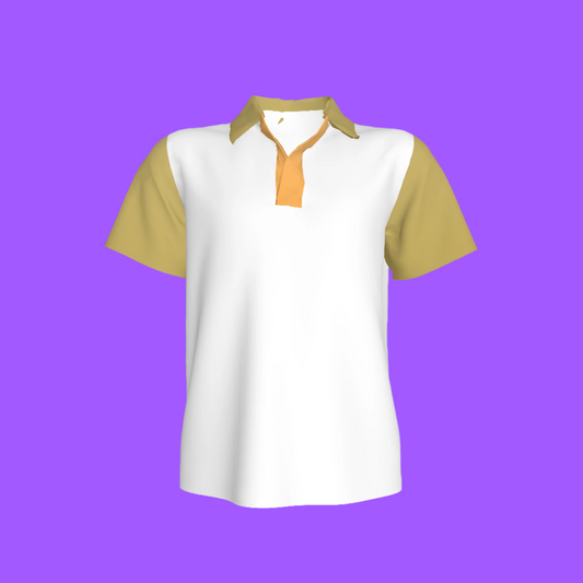 White & Green Polo Shirt