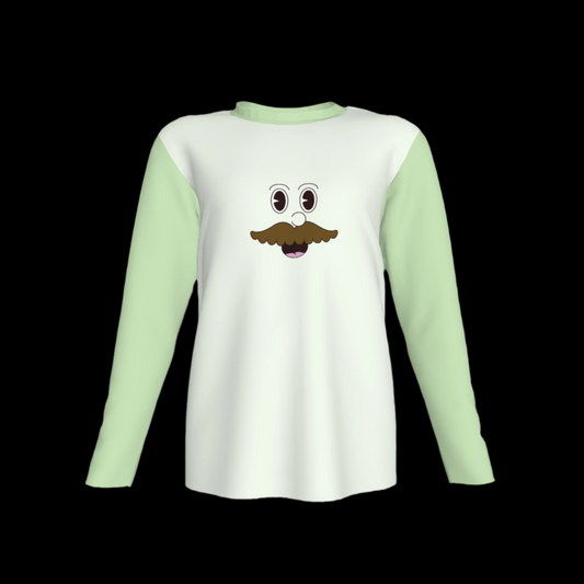 Mustache Long Sleeve T-Shirt