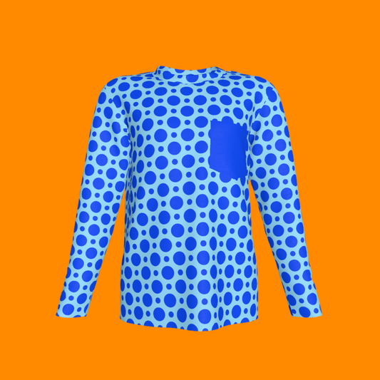 Heath Pocket Tee in Blue Circle
