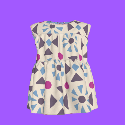 Periwinkle Sleeveless Ruffle Top