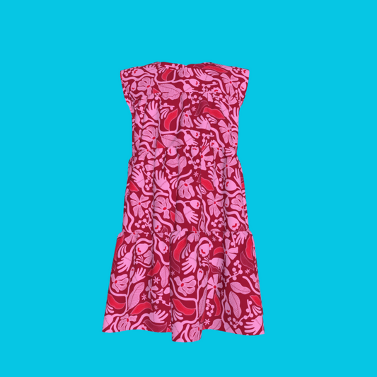 Magenta Flower Dress
