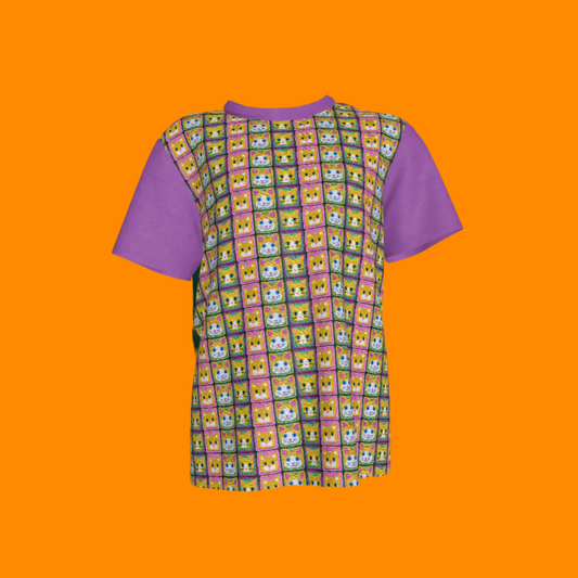 Kitty Squares Tee