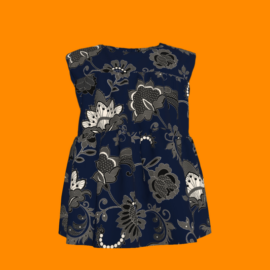 Kid's Sleeveless Ruffle Top in Legacy Lace