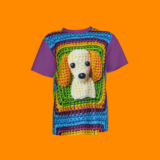 Knit Dog Pearl Tee
