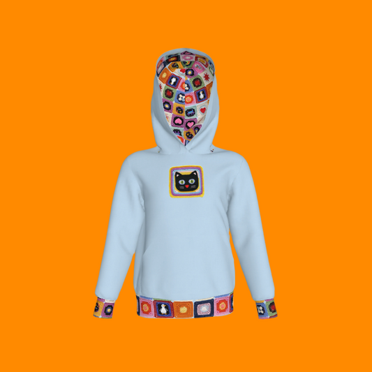 Cat Crochet Detail Hoodie