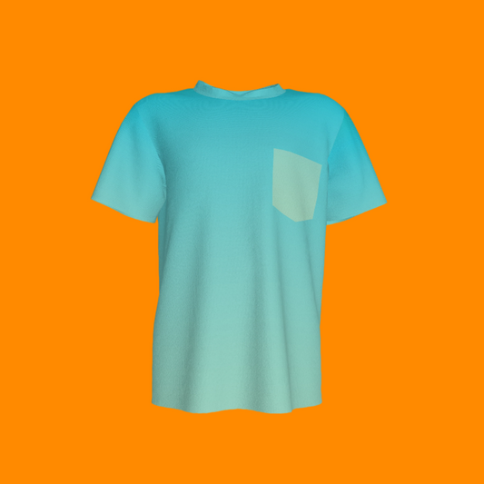Blue Ombre Pocket T-shirt