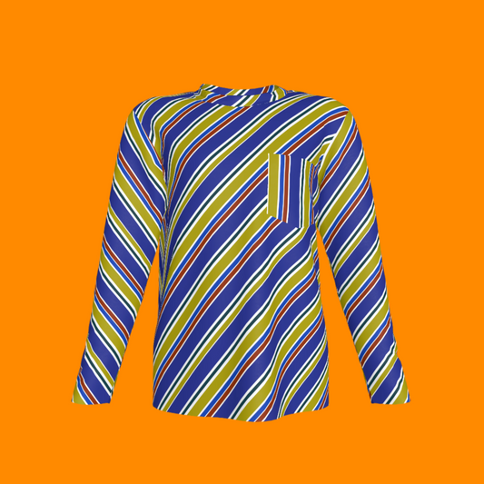 Heath Pocket Tee in Kali Stripe