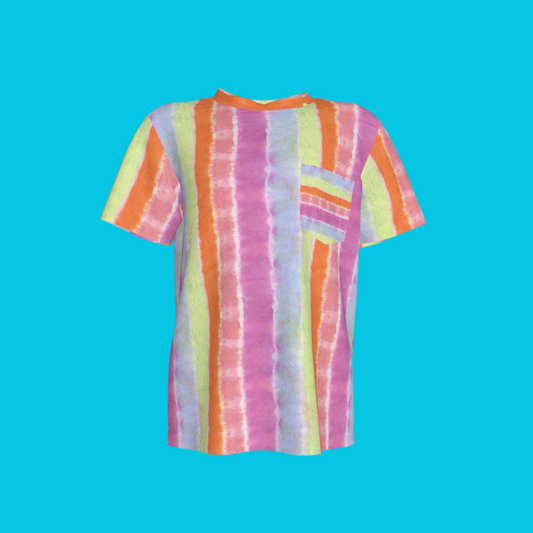 Rainbow Tie Dye Pocket T-shirt